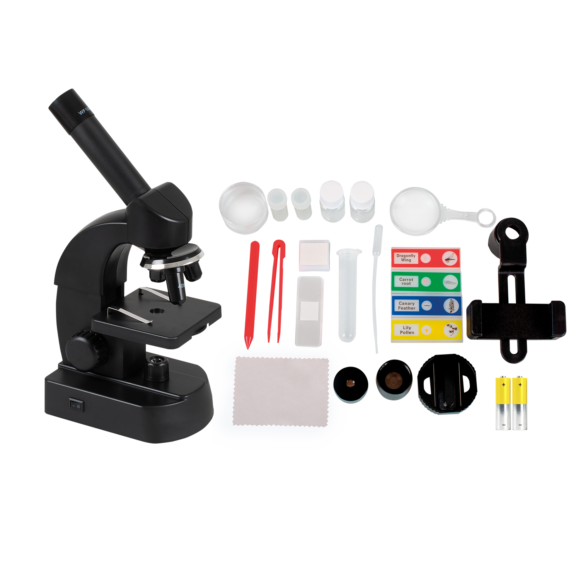 Microscope MK-800SH – 40x to 800x magnification with LED & smartphone holder