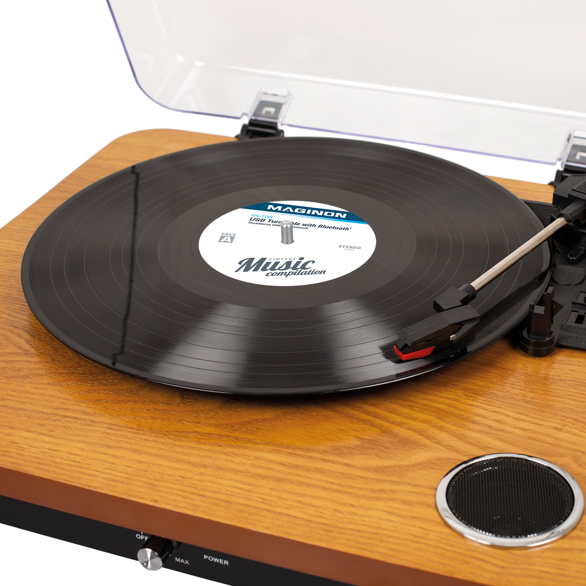 B-goods:record player HS-T08 - Black