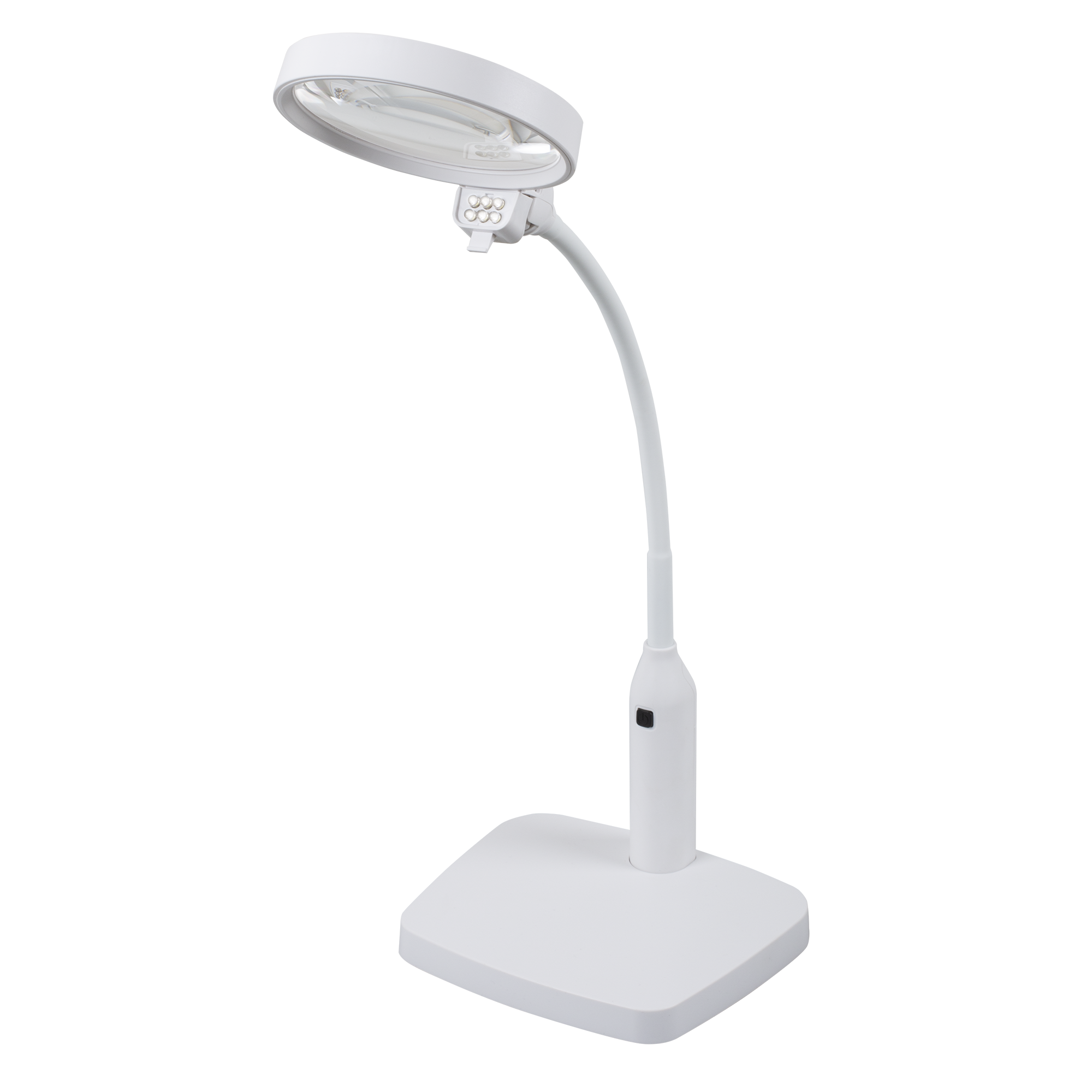 Table magnifier TL-120 – LED magnifier with flexible holder & strong magnification