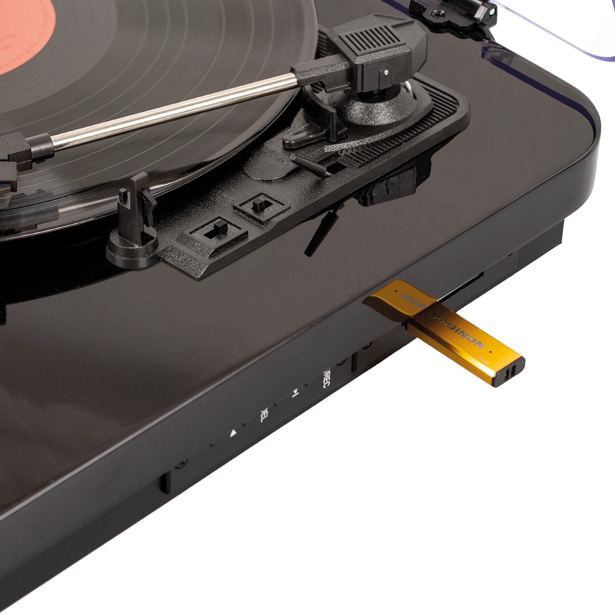 B-goods:record player HS-T08 - Black