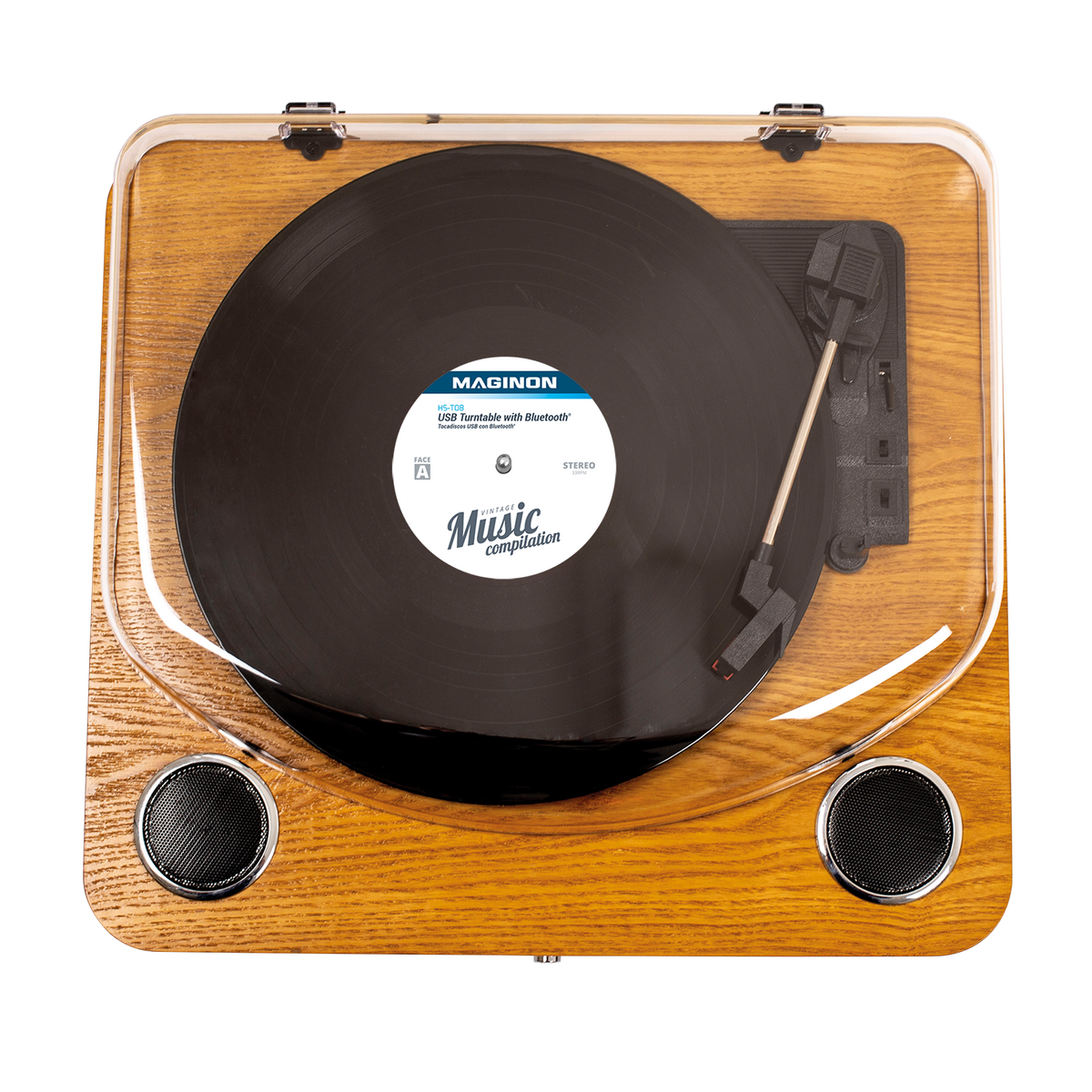 B-goods:record player HS-T08 - Brown