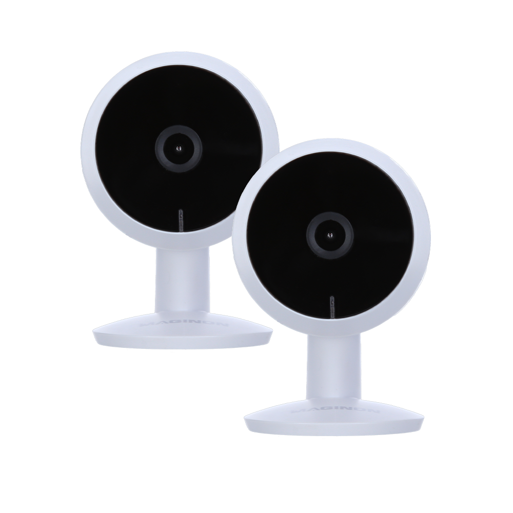 Bundle 2x Indoor Surveillance Camera IP 12s – Full HD, Night Vision & App Control
